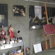 in het atelier