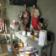 in het atelier