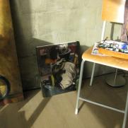in het atelier