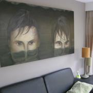 in het interieur