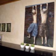 in het interieur