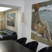 in het interieur