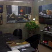 in het atelier