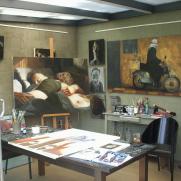 in het atelier