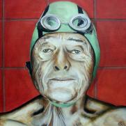 Swimming old man