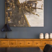 in het interieur