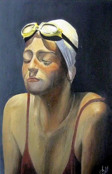 Swimming girl