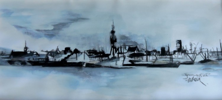 De haven van Antwerpen