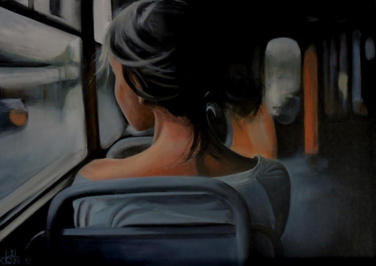 Het meisje op de trein